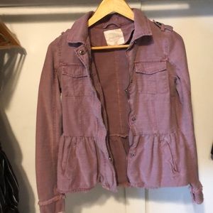 altar’d state peplum jean jacket